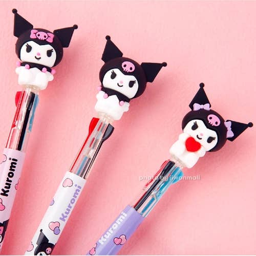 BCZShop - Wholesale Pen - SANRIO FIGURE 3-COLOR BALLPOINT PEN - KUROMI2