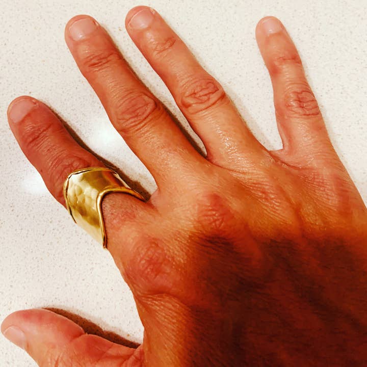Gorgeous Brass Ring for wholesale by JAG/ged Edge Jewelry
