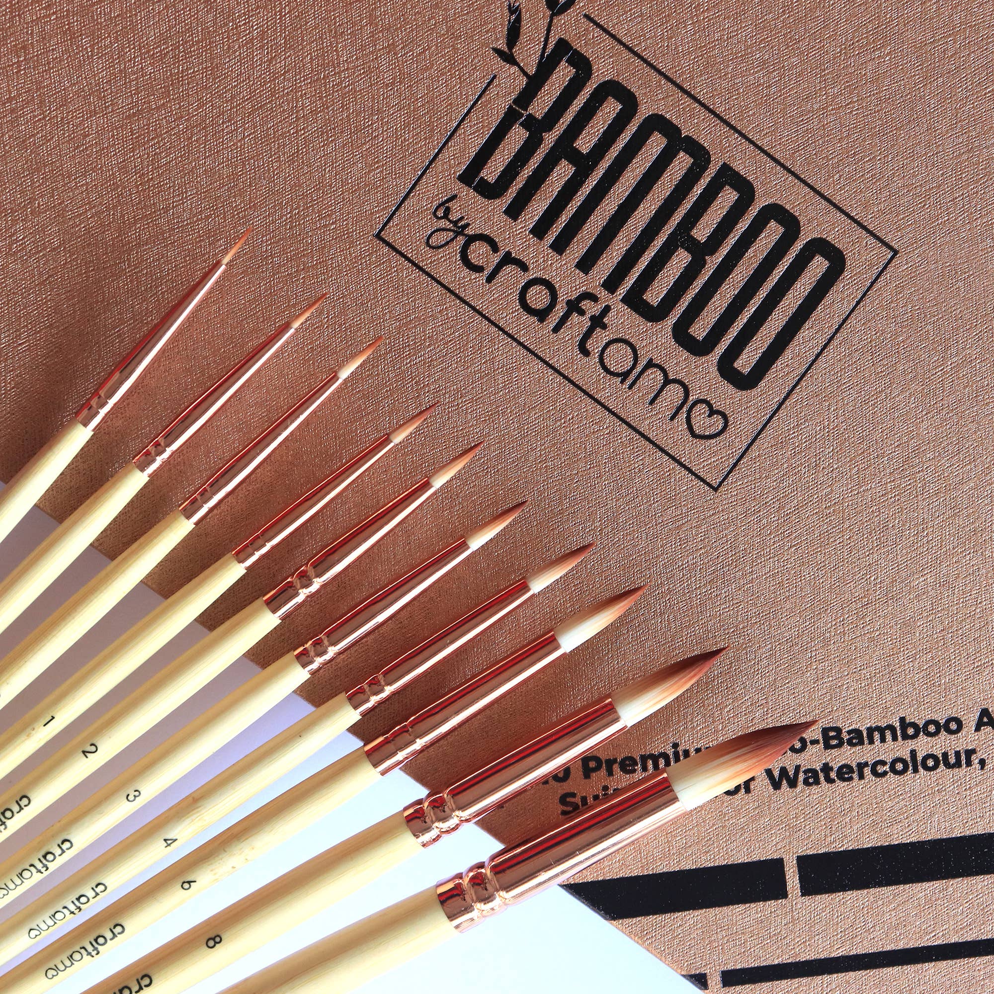 Craftamo – wholesale Paint/wax brush – Eco-Bamboo Paint Brushes9