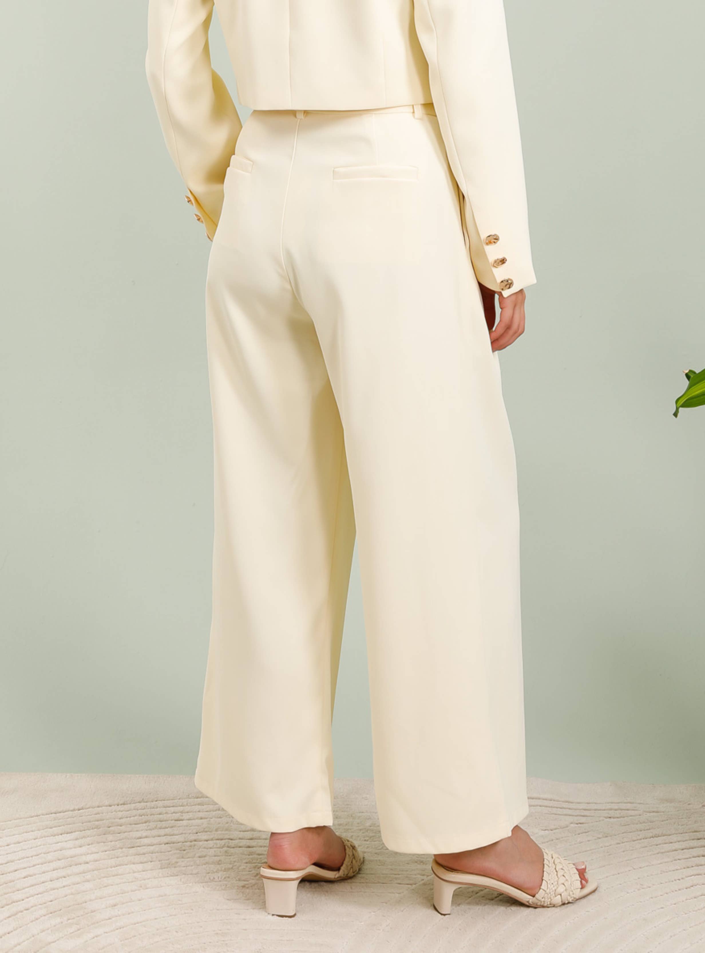 Frime - Vente Pantalon – femme - Pantalon palazzo plissé - 3170 9