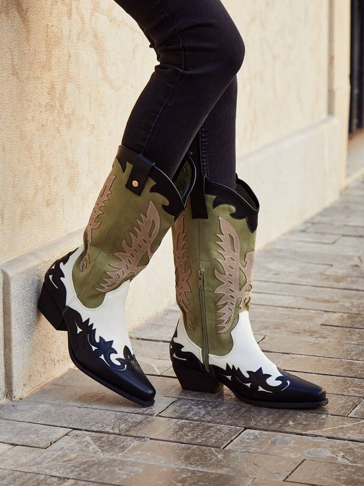 SWEET MAGIC MODA Y COMPLEMENTOS - Vendita all'ingrosso Stivali da cowboy - Donna - Stivali cowboy combinati2