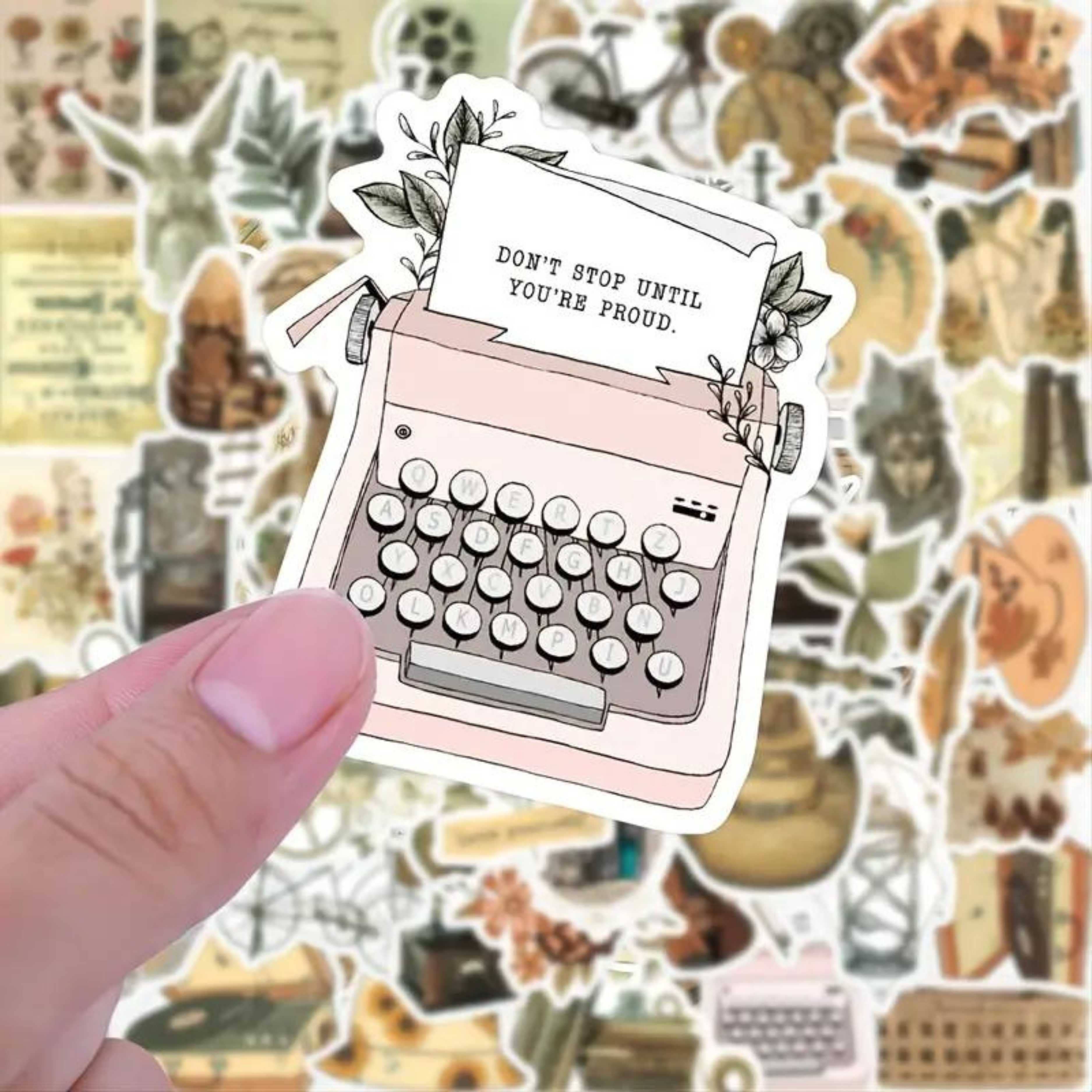 Magnifique Hearts - Wholesale Sticker - Mix of Retro Vintage Styled Stickers, Decals, Scrapbooking1