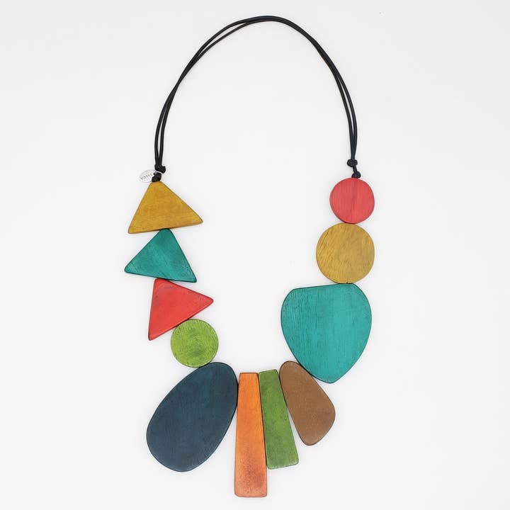 Multi Color Long Alexis Necklace for wholesale by Sylca Designs