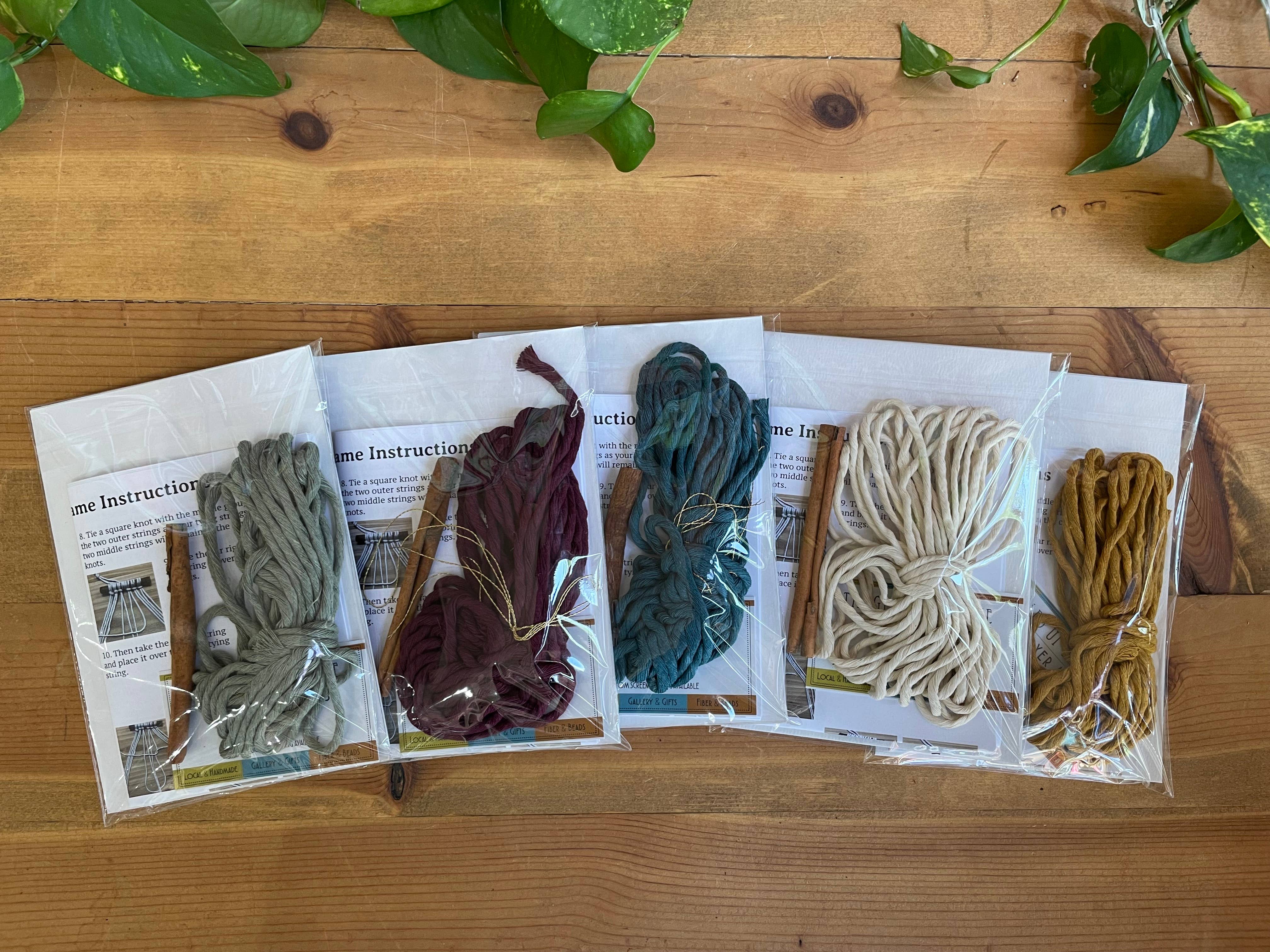 Tangled Up In Hue - Wholesale DIY Craft Kit - DIY Cinnamon Stick Macrame Kit10