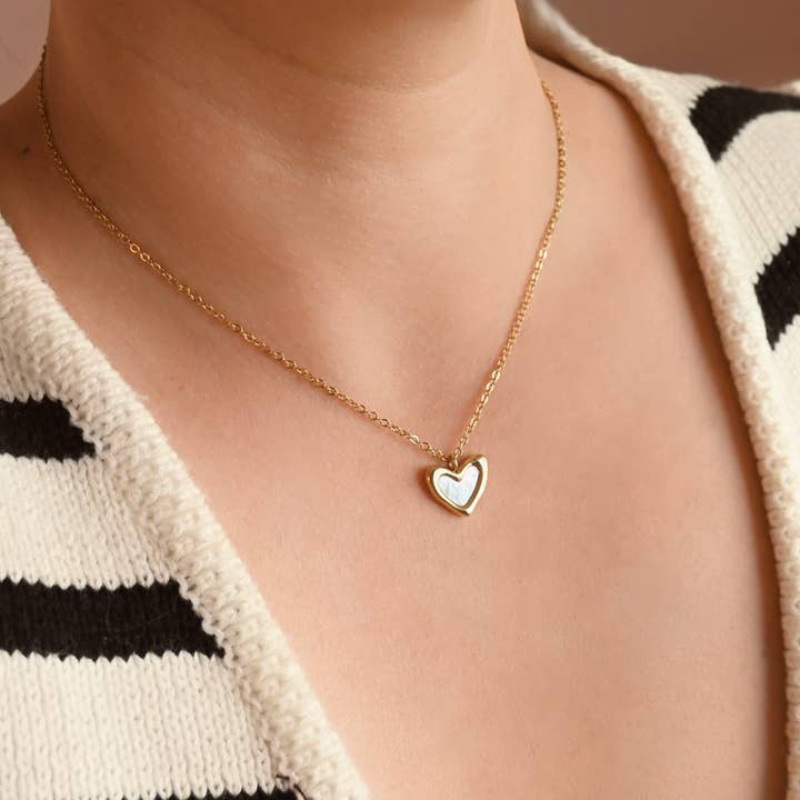 Blueyejewelry - Wholesale Pendant/charm necklace - Mother of Pearl Charm Necklaces-Heart Necklace-Star Pendant9