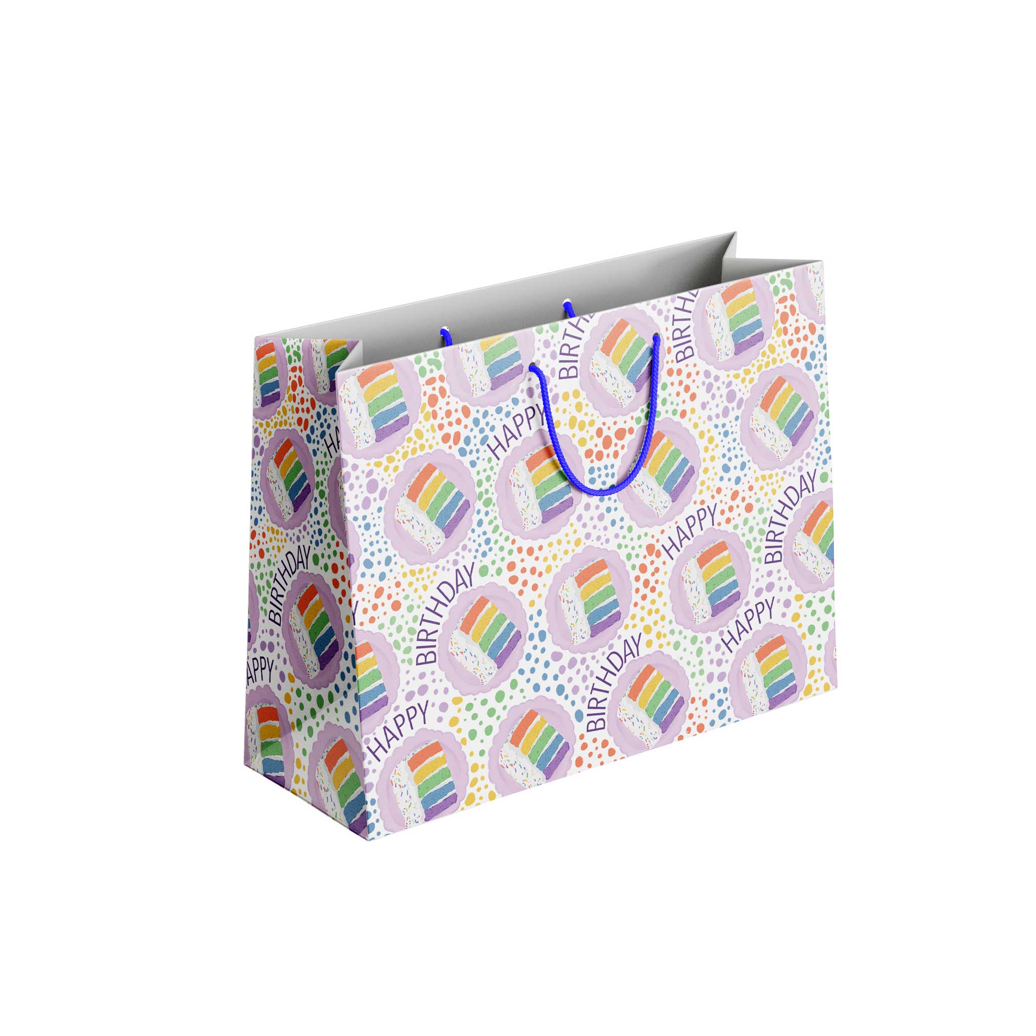 Jaybee Design - Wholesale Gift bag - Rainbow Birthday Cake Pattern Gift Bag