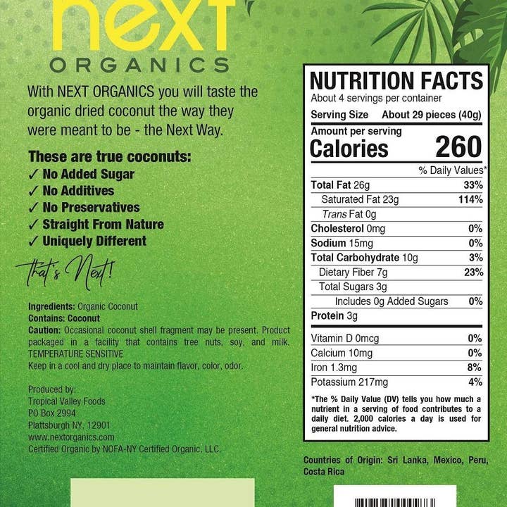 Next Organics – Großhandel Getrocknete/dehydrierte Früchte – Organische getrocknete Kokosnuss - 6