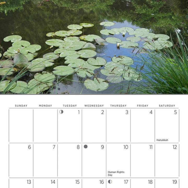 Pomegranate – wholesale Calendar – Monet’s Passion: The Gardens at Giverny 2026 Mini Wall Calendar6