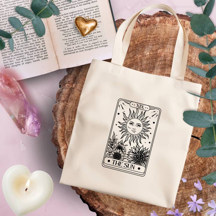 Tote bag Tarot the Sun for wholesale by Les Moonettes