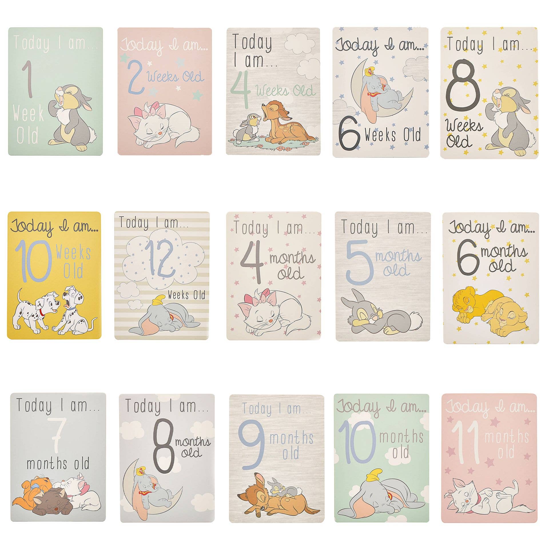 WIDDOP and Co. – Großhandel Babykarte – Disney Magical Beginnings Baby-Milestone-Karten, 30er-Set2