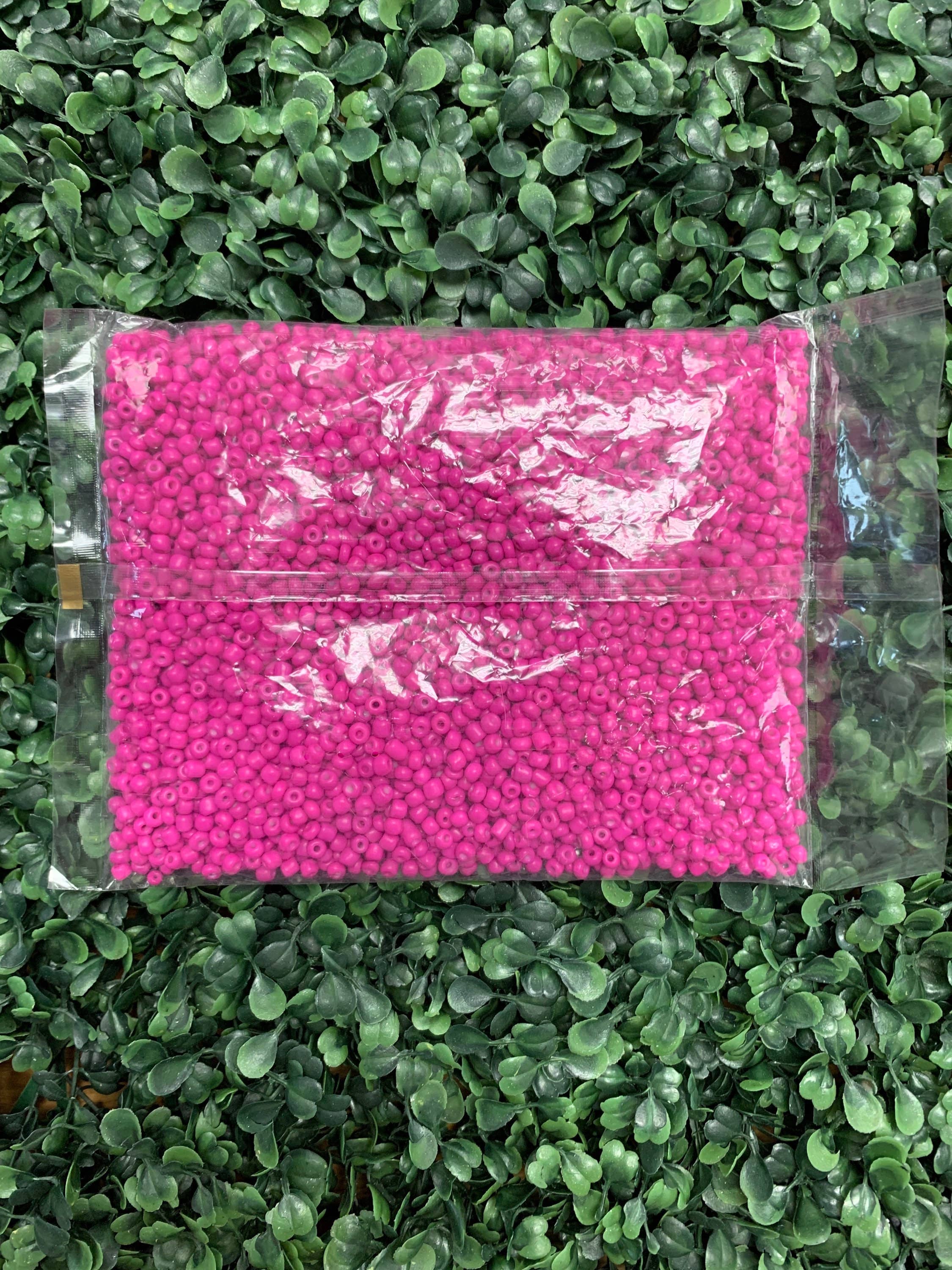 The Bead Bazaar - Wholesale Beads - 5000 4mm Pink Waist Beads Seed Beads, Round Lilac Seed Beads5