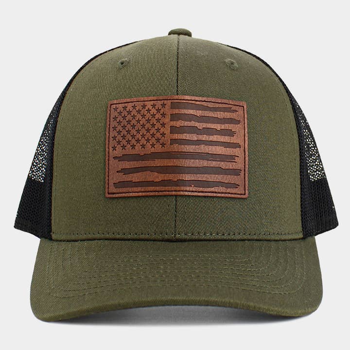 Sensibling Corp. - Wholesale Trucker Hat - Unisex - American USA Flag Patch Pointed Mesh Back Trucker Hat6