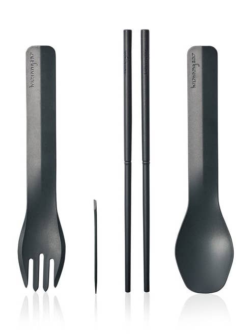 GoBites Quattro - Portable Reusable Utensil Set for wholesale by humangear