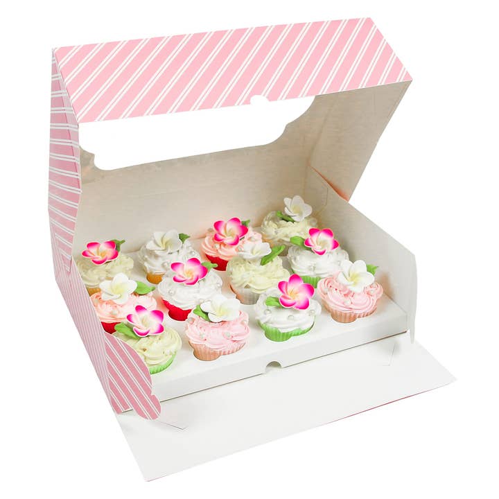 Global Sugar Art - Wholesale Cake Decorating Kit - Global Sugar Art Quarter Sheet Cake & Cupcake Box with Window and Cupcake Insert, Auto-Popup, 14 x 10 x 4 Inches, 5 Count11