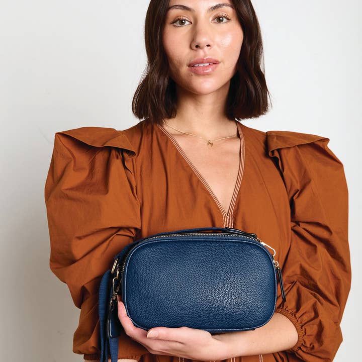 Jen & Co. - Wholesale Crossbody Bag - Women's - M2531 Sky Dual Zip Crossbody w/ Slip Pocket