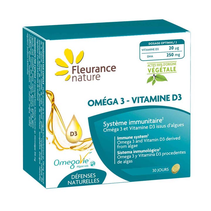 Fleurance Nature - Wholesale Oral Supplement/Vitamin - OMEGA 3 - VITAMIN D30