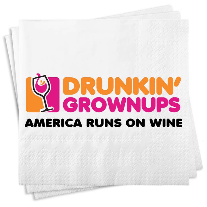Chris’s Stuff Inc. - Wholesale Disposable Napkin - NEW Drunkin Grownups Napkins
