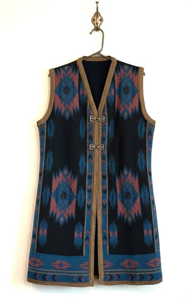 TEAL BLUE VEST ALPACA GRANTS for wholesale on Faire2