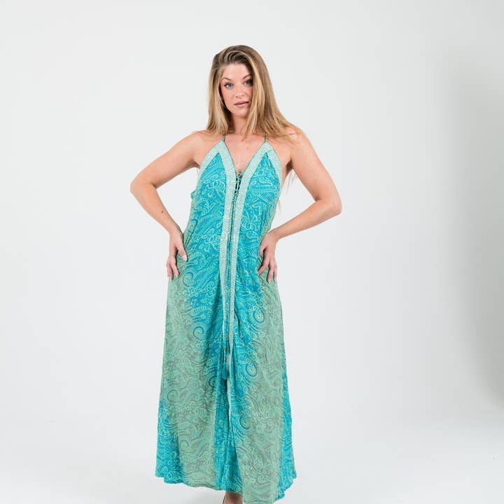 Paljettklänning i grönt, Sunshine för wholesale av Arena Formentera