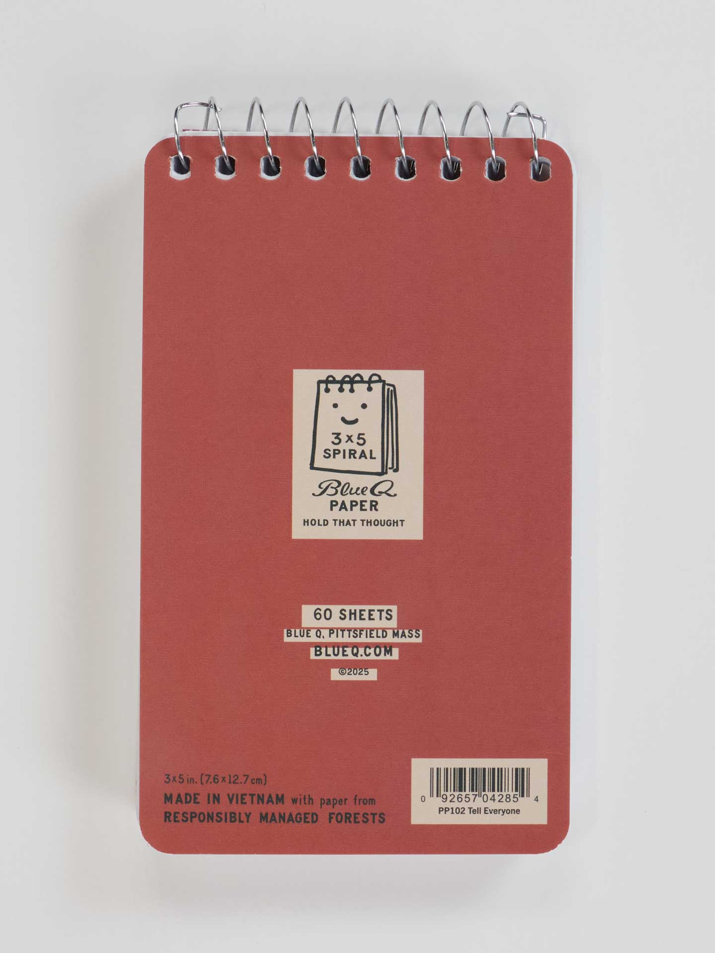 Incognito – wholesale Notebook – PP102 Just Between You And Me I'm 3x5 Spiral Notebook2