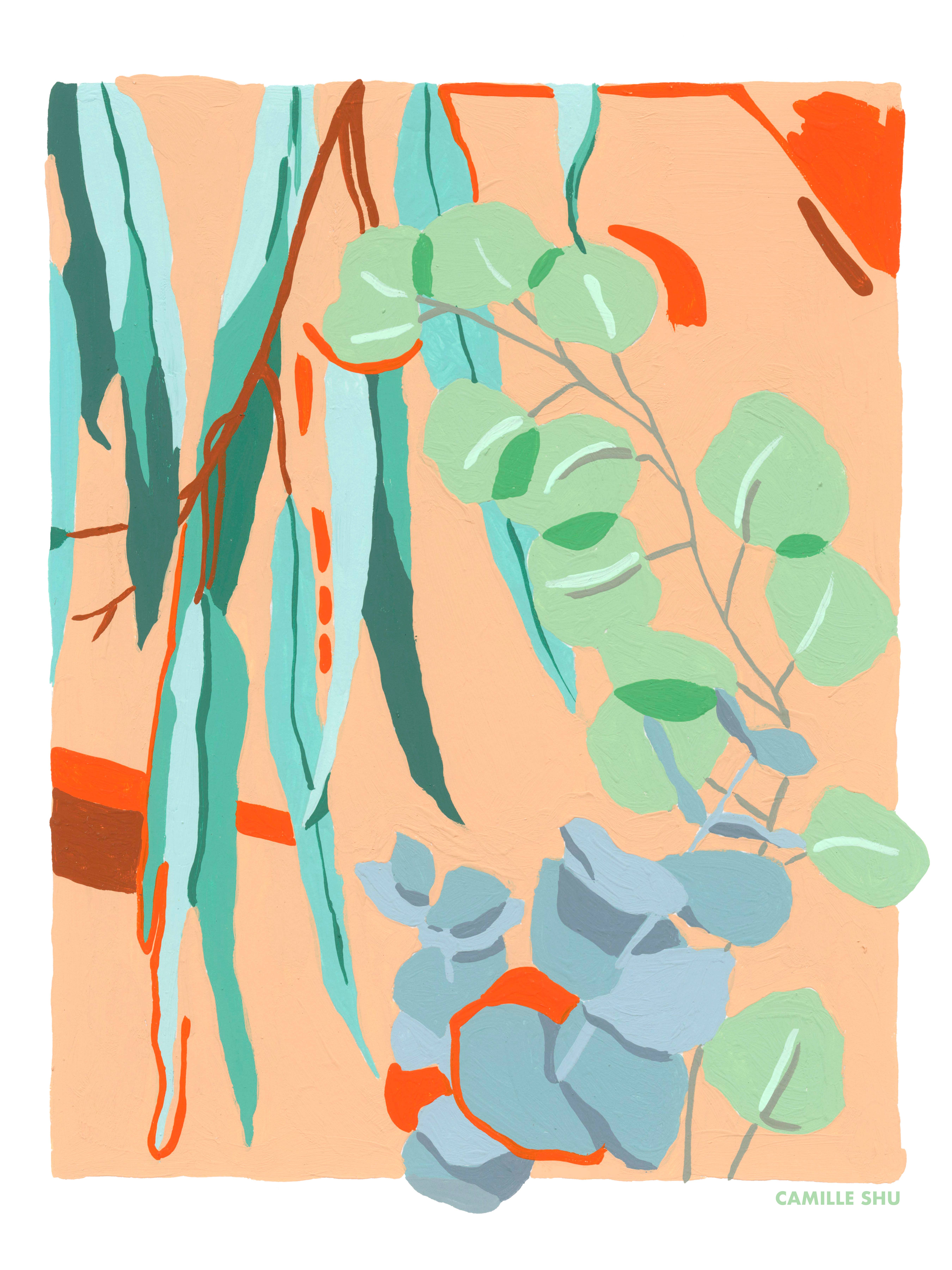 Camille Shu - Wholesale Everyday Greeting Card - Eucalyptus Card1