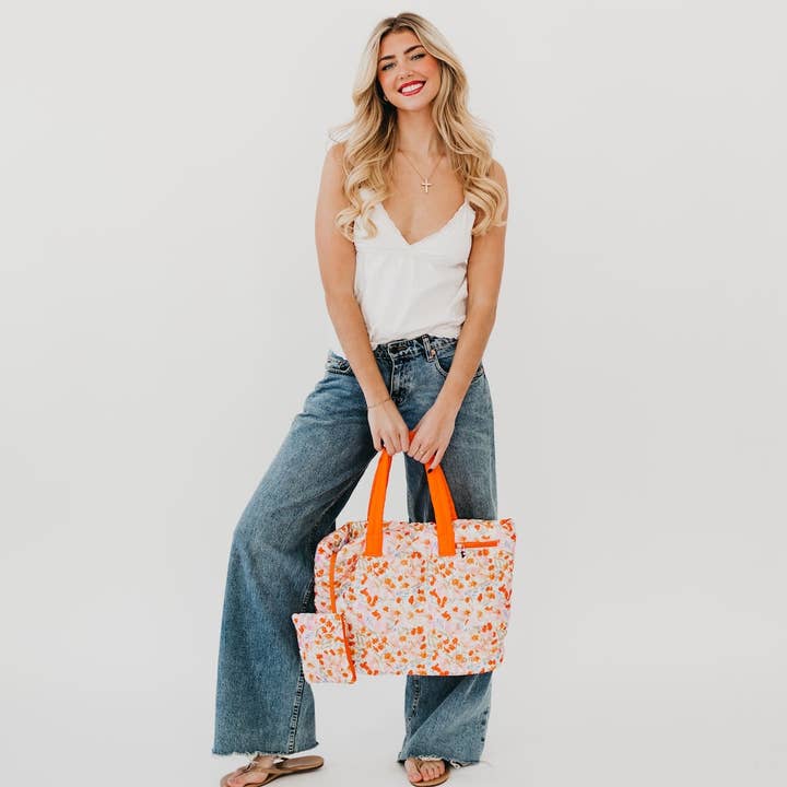 Pretty Simple - Wholesale Tote Bag - Women's - Presley Puffer Quilted Tote Bag With Pouch