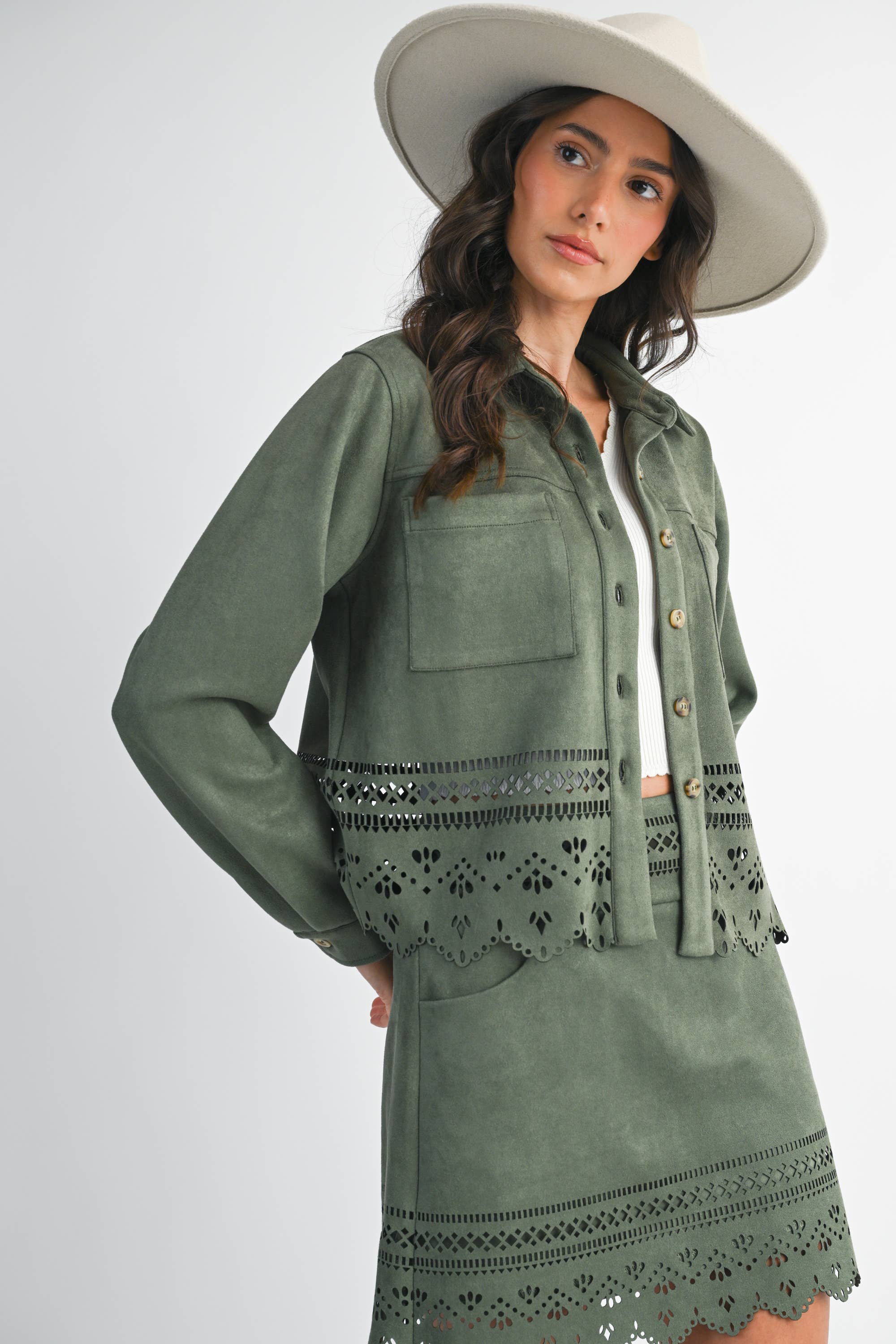 Camellia - Wholesale Jacket - Women's - LASERCUT DETAILING JACKET20