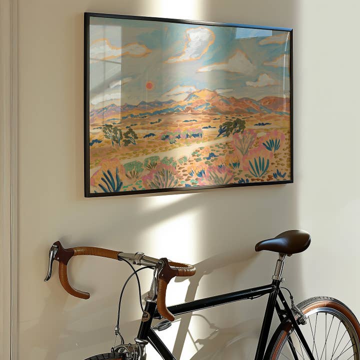 El Baker Art - Wholesale Art Print - Pastel Western Desert Landscape Print
