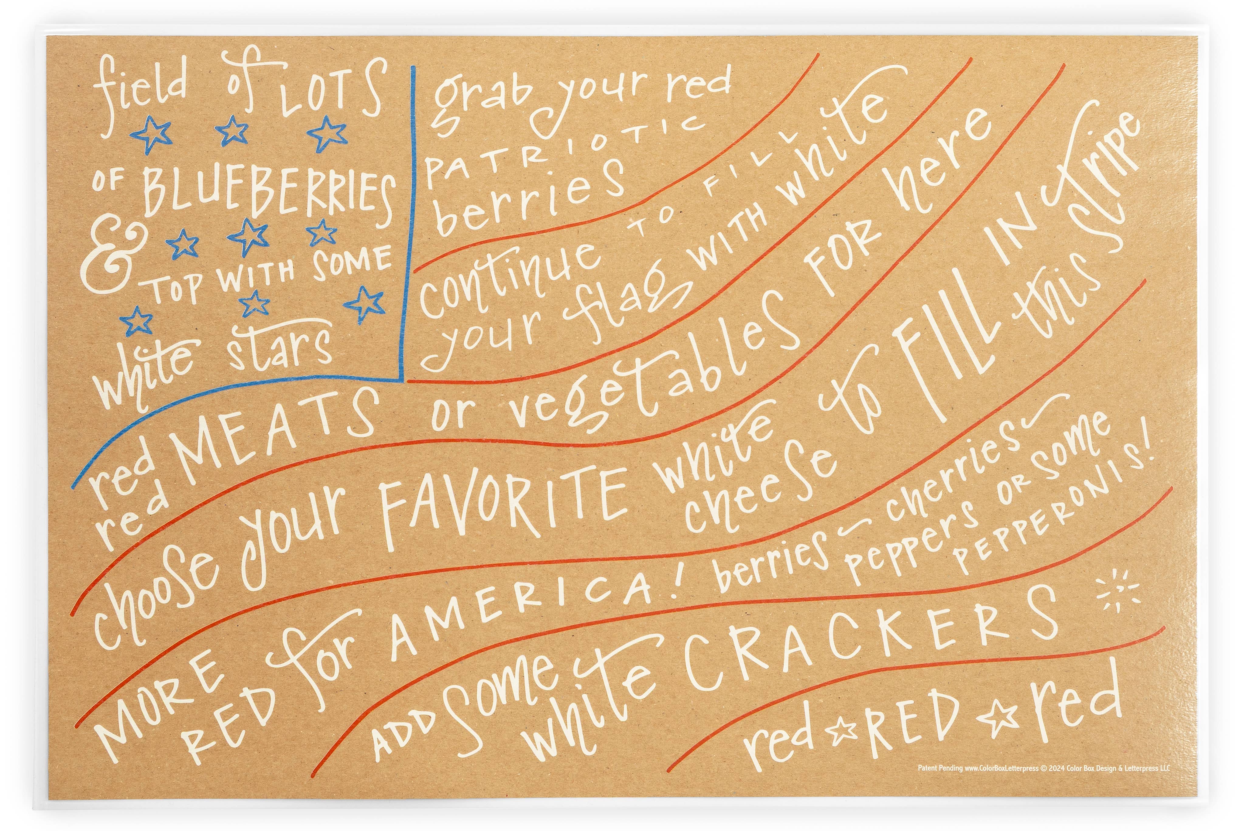 Color Box Design & Letterpress - Wholesale Cheese Board - Charcuterie Cheat Sheet | Flag2