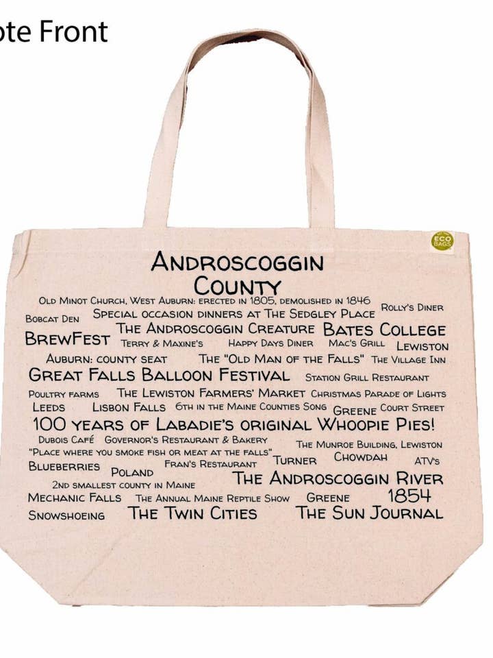 Androscoggin County Pride EcoTote for wholesale by TownieSwag