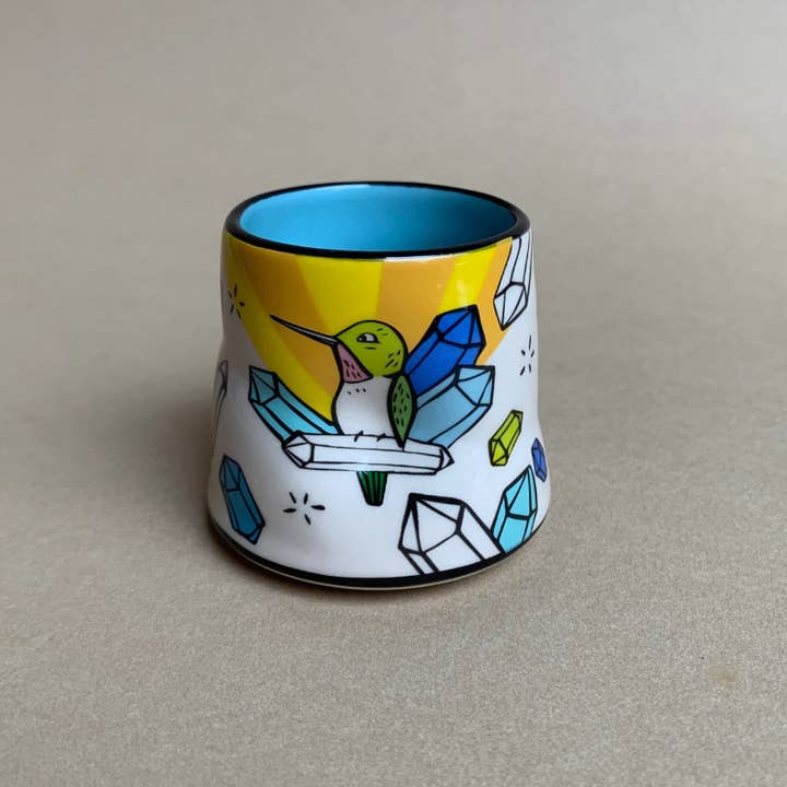 The Bowl Maker - Wholesale Coffee/Tea Cup - Lucky Hummingbird Cup - Small