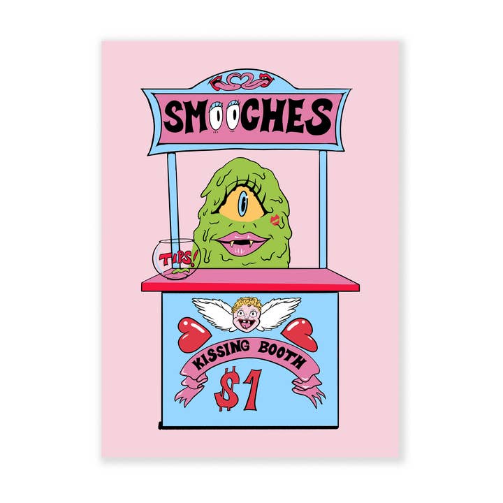 Kissy Booth Alien Monster Print 5x7 for wholesale by HanFran