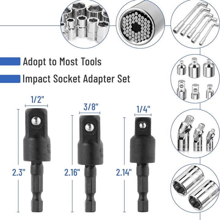 Bates Choice – wholesale Tool set – Bates- Flexible Drill Bit Extension Set3
