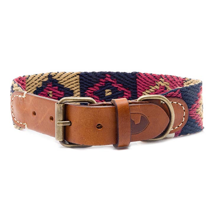 Buddys dogwear - Wholesale Pet Collar - Dog - Dog Collar Peruvian Indian Blue