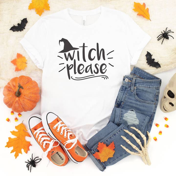 Stiles Tee Co. - Wholesale T-Shirt (Graphic) - Unisex - Witch Please Funny Halloween Shirt
