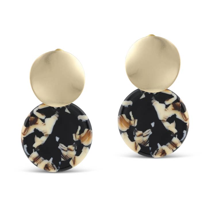 Big Metal London - Vendita all'ingrosso Orecchini pendenti - Orecchini Sarah bicolore2