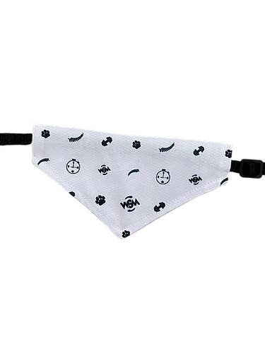 WSM Dog Bandana-White for wholesale by Why Start Monday LLC