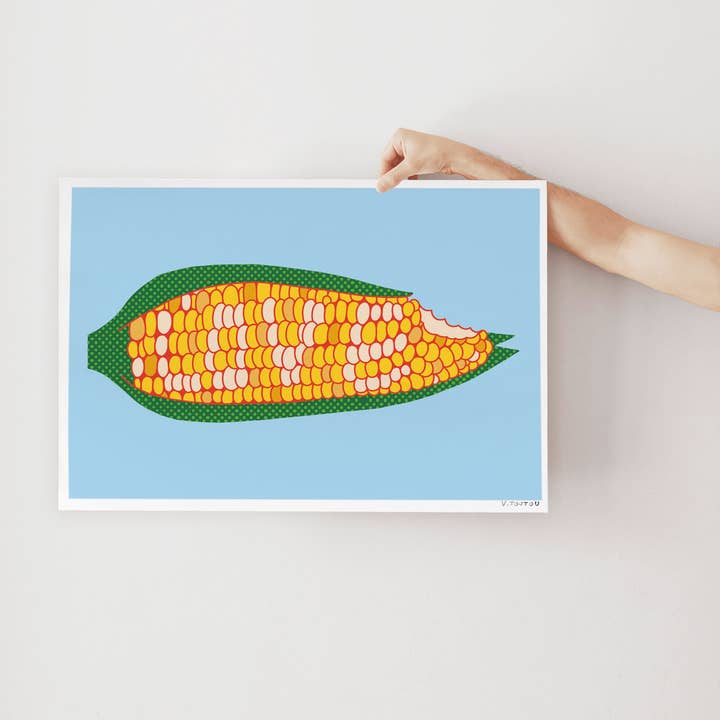 Corn Love Art print for wholesale by Studio Toute
