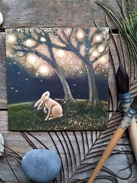 The Magic Tree Greetings Card for wholesale by Hannah Willow Art