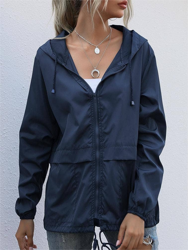 Rosa Clothing - Wholesale Jacket - Women's - Zip waterproof raincoat lightweight hoodie jacket13