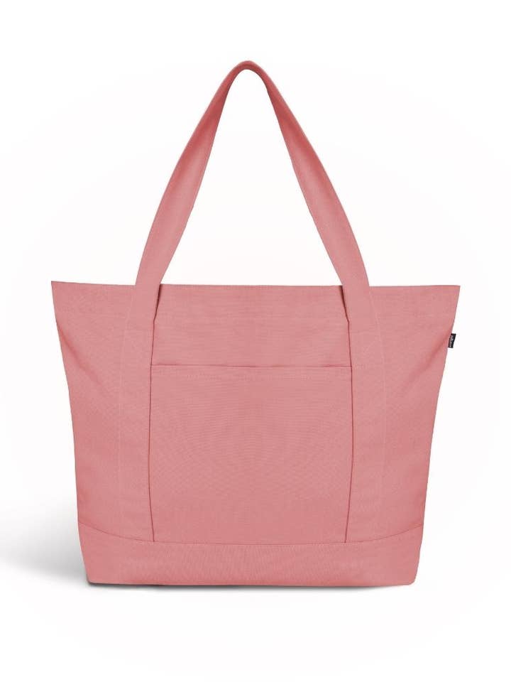 Large Canvas Tote Bag (Peach) for wholesale by Ecoright