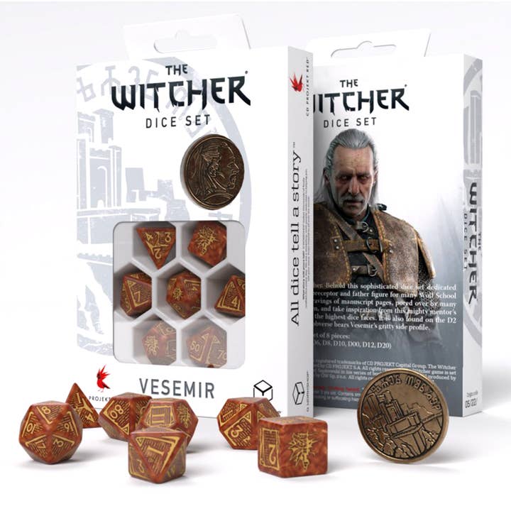 Cardshouse - Wholesale Dice - The Witcher Dice Set Vesemir The Wise Witcher Q Workshop