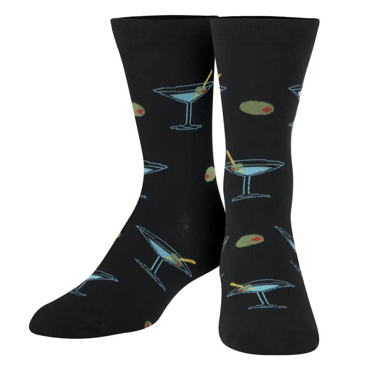 Crazy Socks - Womens Crew - Martinis for wholesale by Crazy Socks