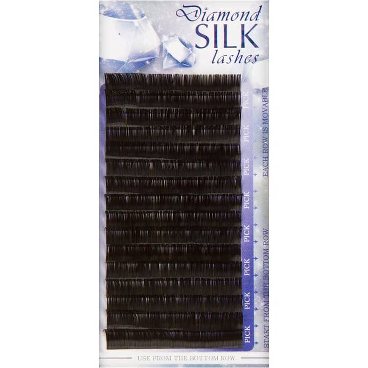 GladGirl - Wholesale False/Fake Eyelashes - Diamond Silk Gloss Lashes - D Curl