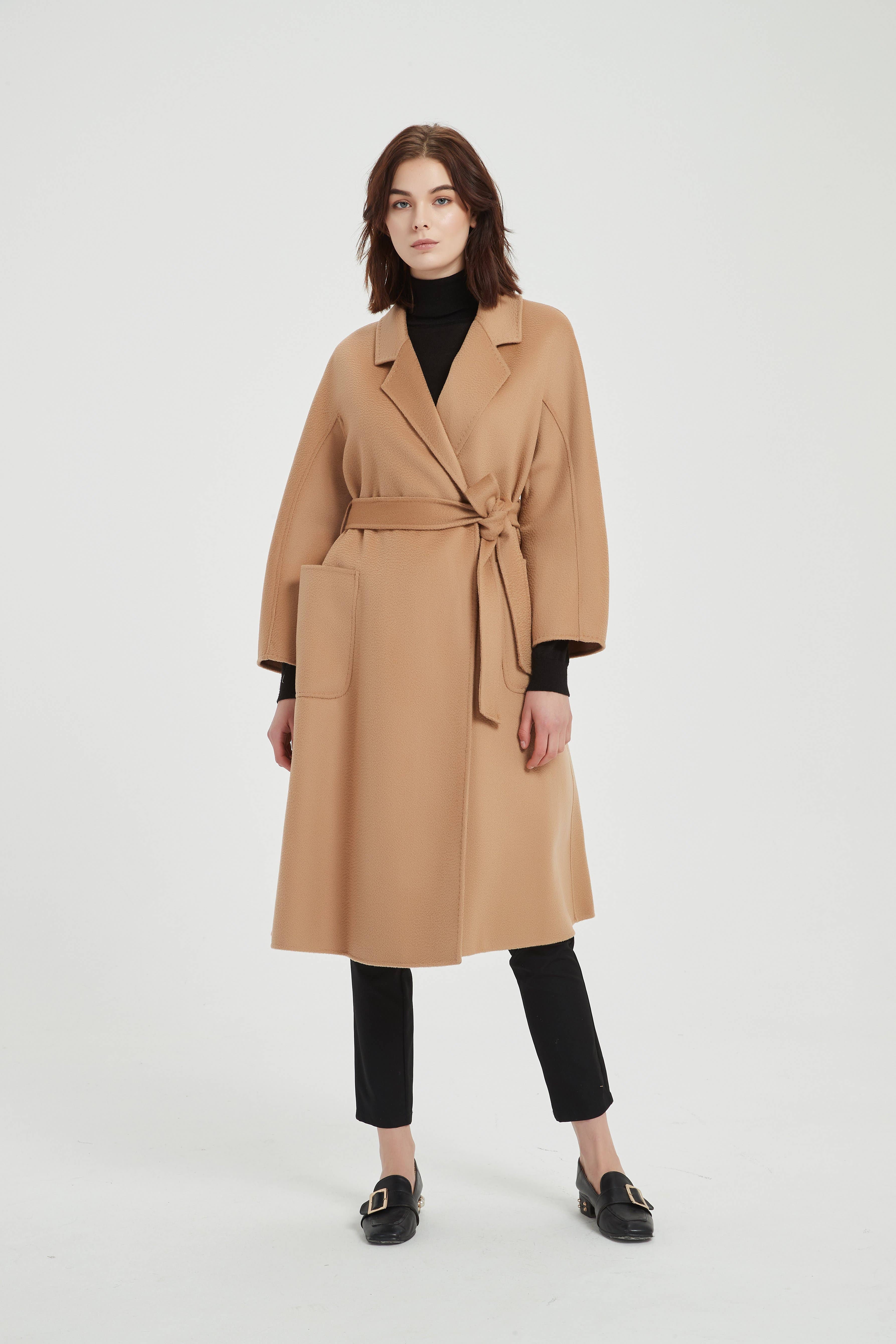Camel The Classic Wrap Coat for wholesale on Faire2
