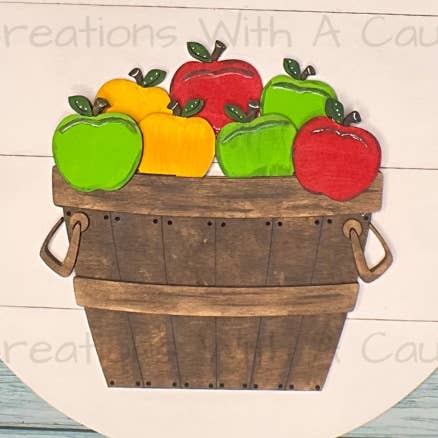 Cesto di Mele Porta Rotonda con Mele Inserite per la vendita all'ingrosso da parte di Creations With A Cause