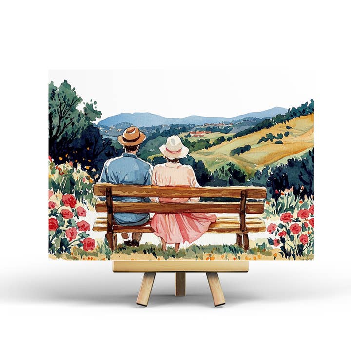 Bench - Postcard for wholesale by Penpaling Paula