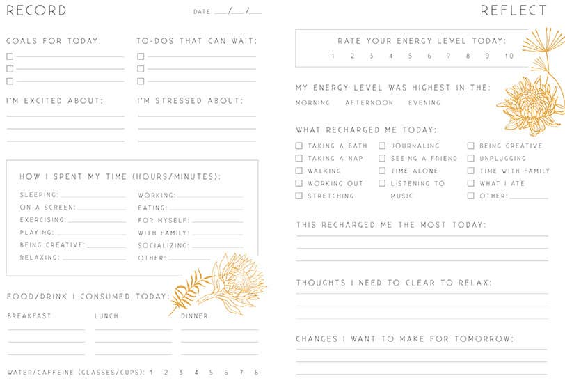 Insight Editions - #1 Pop Culture Publisher - Wholesale Journal/Diary - Recharge: A Day and Night Reflection Journal3