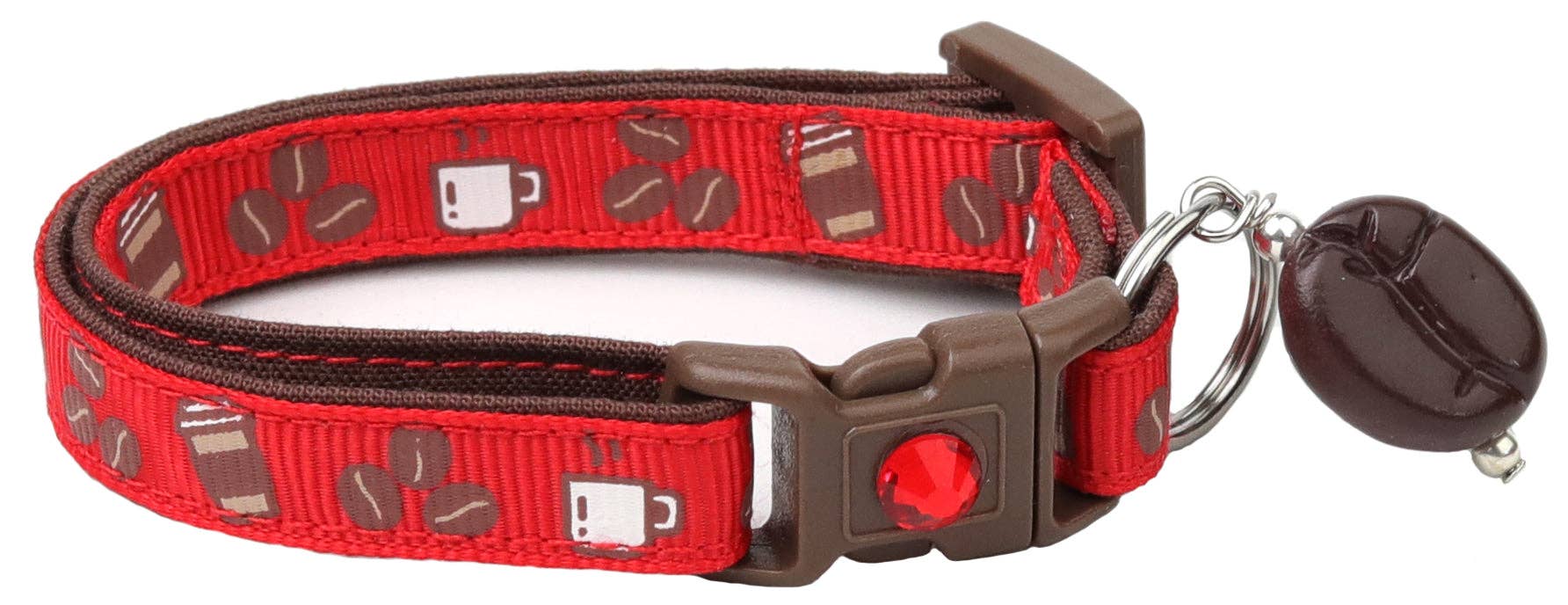 From Pugs to Persians Pet Accessories, LLC - Wholesale Pet Collar - Cat - Coffee Beans Breakaway Cat Collar34