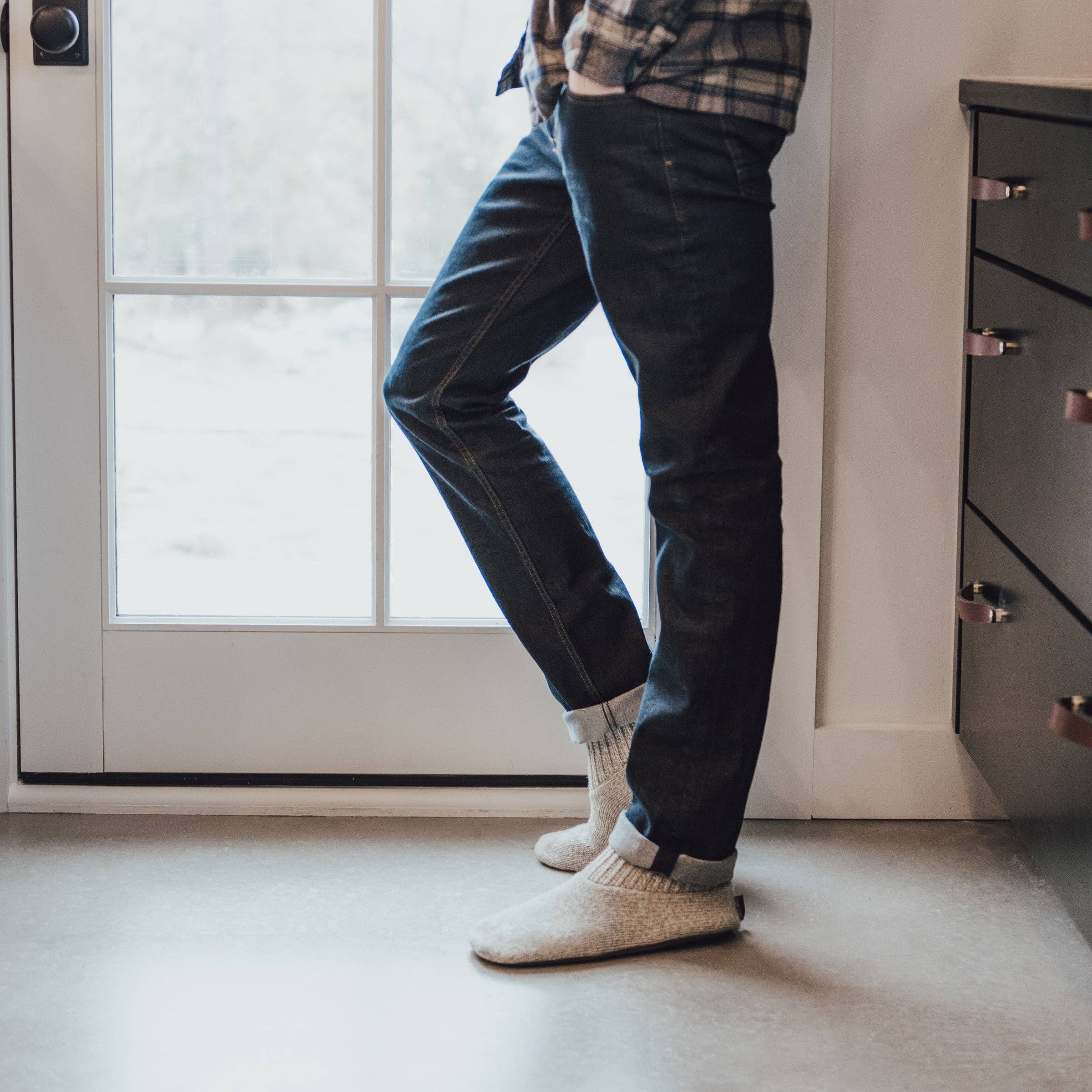 Muk Luks - Wholesale Sock Slippers - Men's - Muk Luks Men's Morty Ragg Wool Slipper Sock4